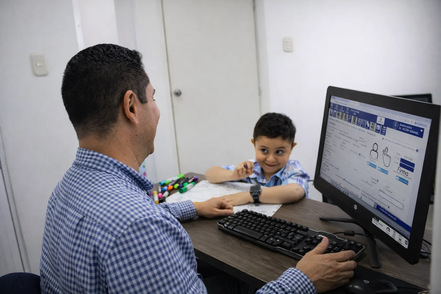 Niños enfermos en guardería
